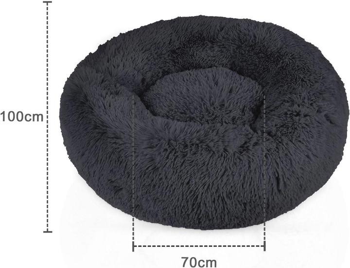 Immagine prodotto Intirilife Letto per animali in grigio diametro 100 cm (Gatto, Cane)
