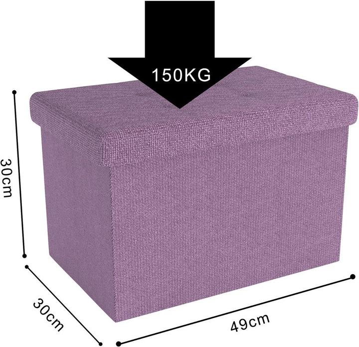 Actual product image Intirilife Bench 49x30x30 cm LOTUS ROSA (49.30 cm)