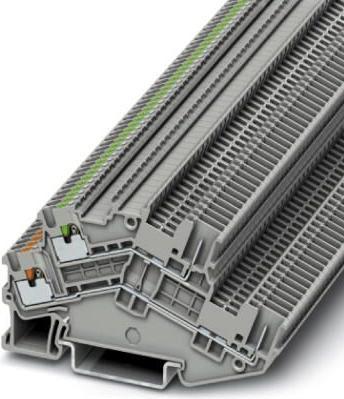 Image du produit Phoenix Contact PTTBS 1,5/S/2P/U-OG/O-GN 3214496 Borne à double étage 0.14 mm² 1.50 mm² Gris 50 pcs.