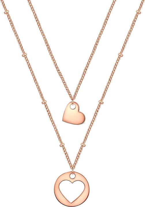 Produktbild Eastside Damen Herz Edelstahl roségold 40,0/45,0 cm Basiskette + 5,0 cm Verläng - 29756 (Edelstahl)