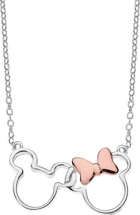 Image du produit Disney Collier Mickey & Minnie Mouse, argent sterling 925 (Argent 925, 35 - 40.5 cm)