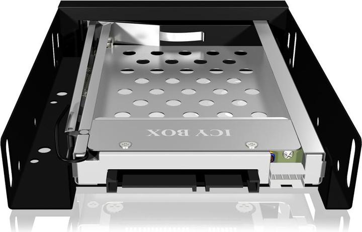Produktbild Icy Box IB-2216StS SATA Wechselrahmen fuer 6,3cm 2.5Z HDDs SSDs in 3.5Z Schacht Hot-Easy-Swap Alu Kunssto...