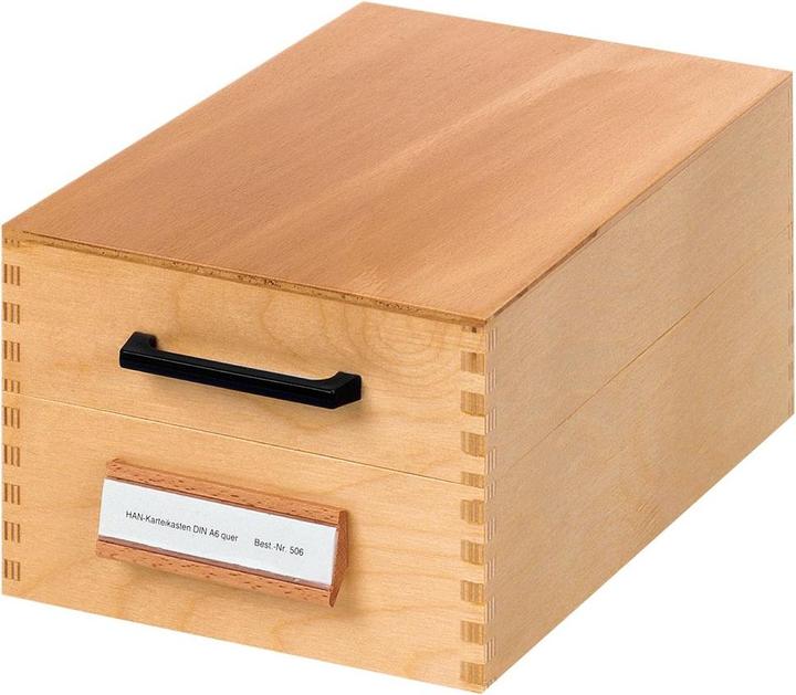Immagine prodotto Han Scatola di legno per schede in legno (A7, Attraverso)