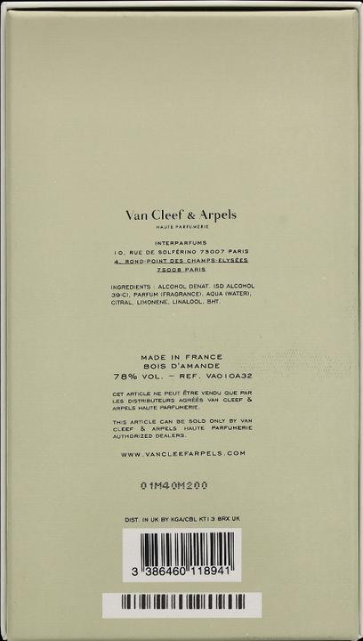 Image du produit Van Cleef and Arpels Bois d'Amande (Eau de parfum, 75 ml)