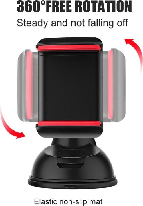 Image du produit PhoneLook Support de téléphone portable universel avec système à ventouse en silicone, rotatif à 360 degrés, c