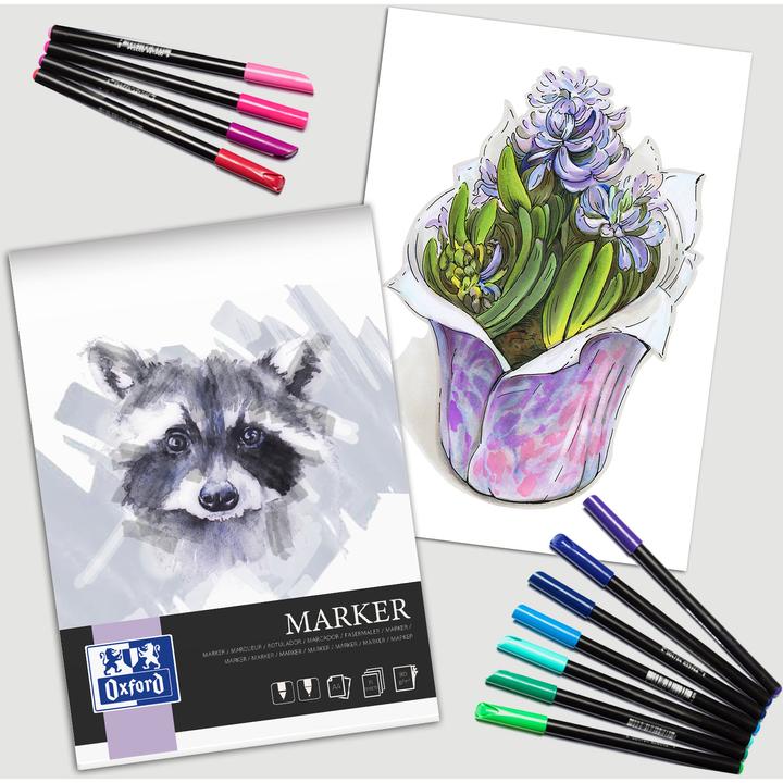 Produktbild Oxford Markerblock (A4, Blanko, Weicher Einband)