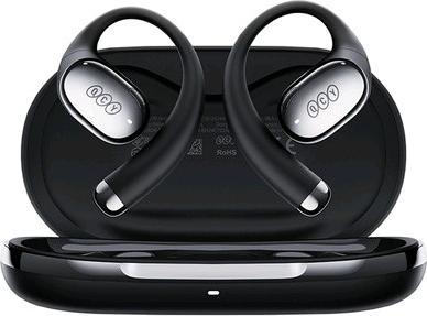 Actual product image QCY TWS Crossky R70 wireless earphones (black) (52 h, Wireless)