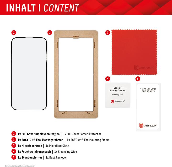 Productafbeelding Displex Real Glass, Full Cover Panzerglas (1 Stuk, Samsung Galaxy A35, Samsung Galaxy A55)