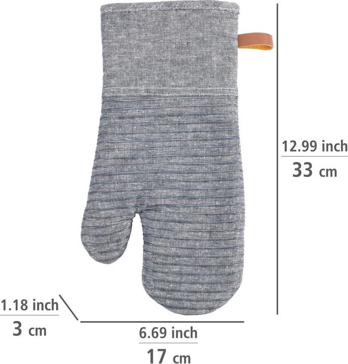 Immagine prodotto Wenko Guanto da cucina Ada Stripes (Silicone, Cotone, Poliestere, Viscosa)