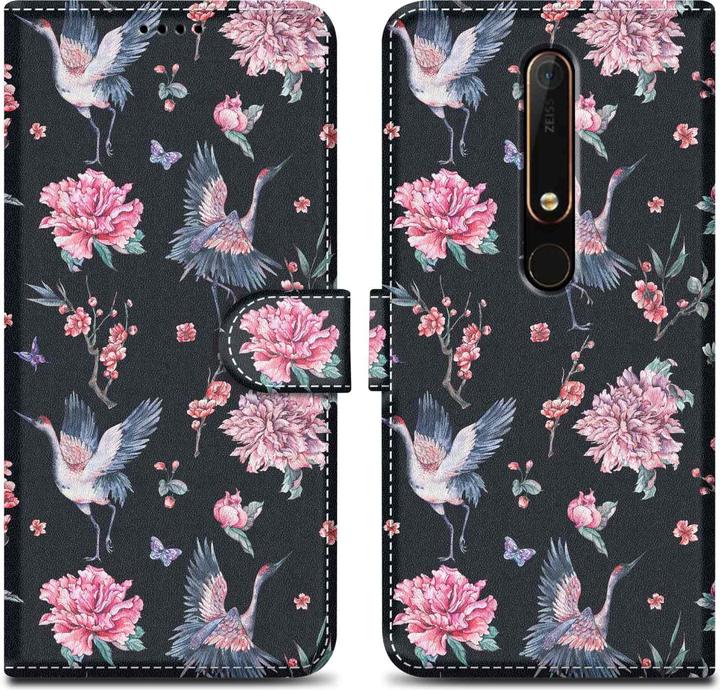 Actual product image Cadorabo Case Book Print (Nokia 6.1)