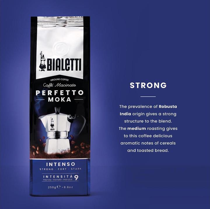 Image du produit Bialetti Intenso (Torréfaction foncée, 250 g)