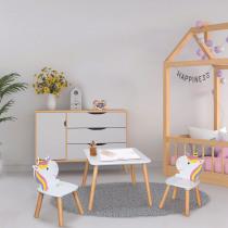 Image du produit Home Deco Kids table et 2 chaises licorne lily (Groupe de sièges pour enfants)