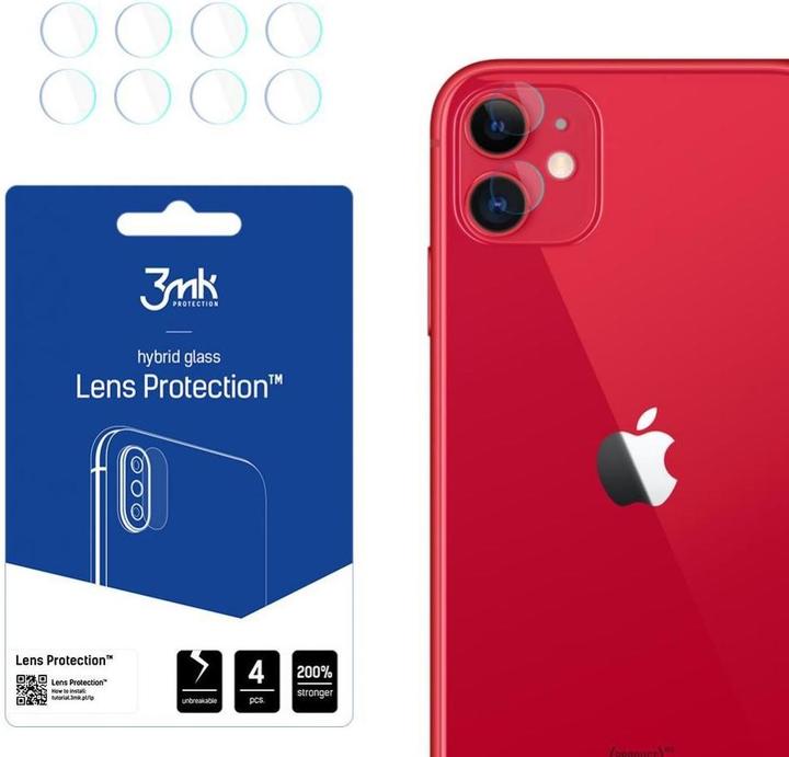 Produktbild 3MK hybrid glass Lens Protection for iPhone 11 (1 Stück, Apple iPhone 11)