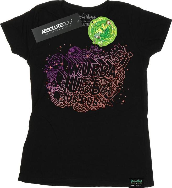 Actual product image Rick And Morty Womens/Ladies Wubba Lubba Cotton T-Shirt (XL)