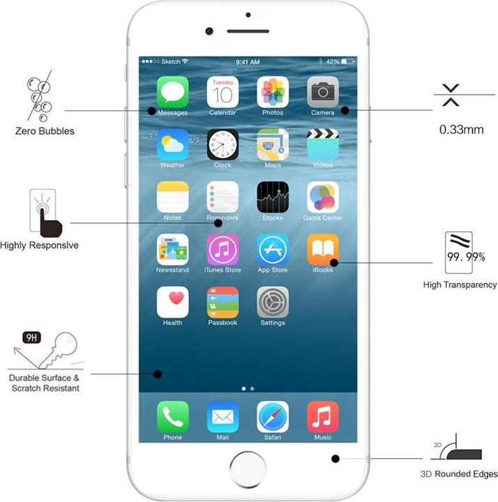 Immagine prodotto Eiger Clear Edge (1 Pezzo/i, Apple iPhone 7, Apple iPhone 8)