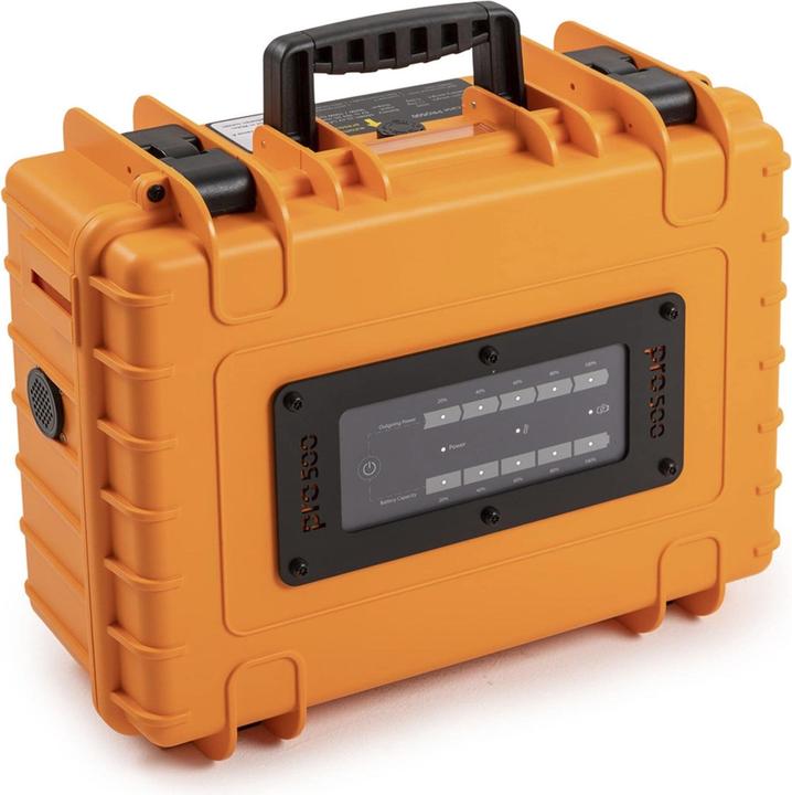 Actual product image B&W International B&W Energy Case Pro500 500W mobile power supply orange (500 Wh, 10.90 kg)