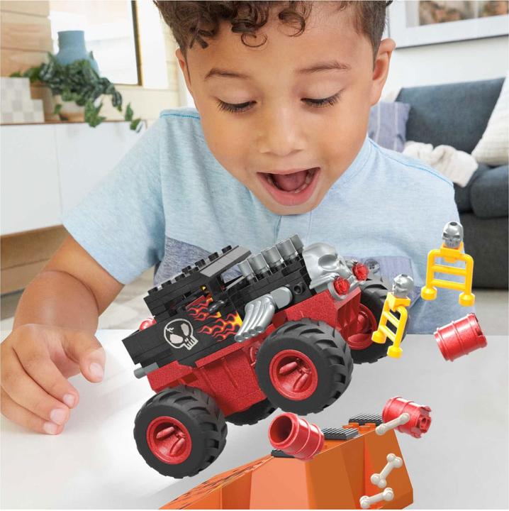 Actual product image Hot Wheels MEGA HW MT Bone Shaker Crash Set