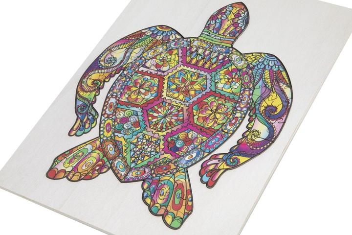 Actual product image Grafix Wooden puzzle turtle 130 pieces FSC (130 pieces)
