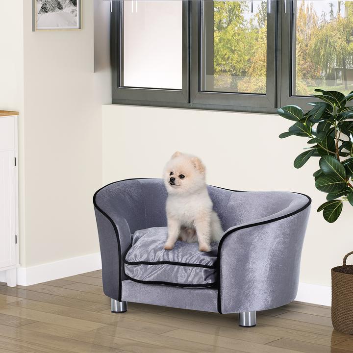Produktbild PawHut Luxus Hundecouch mit einem weichen Kissen (Hund)