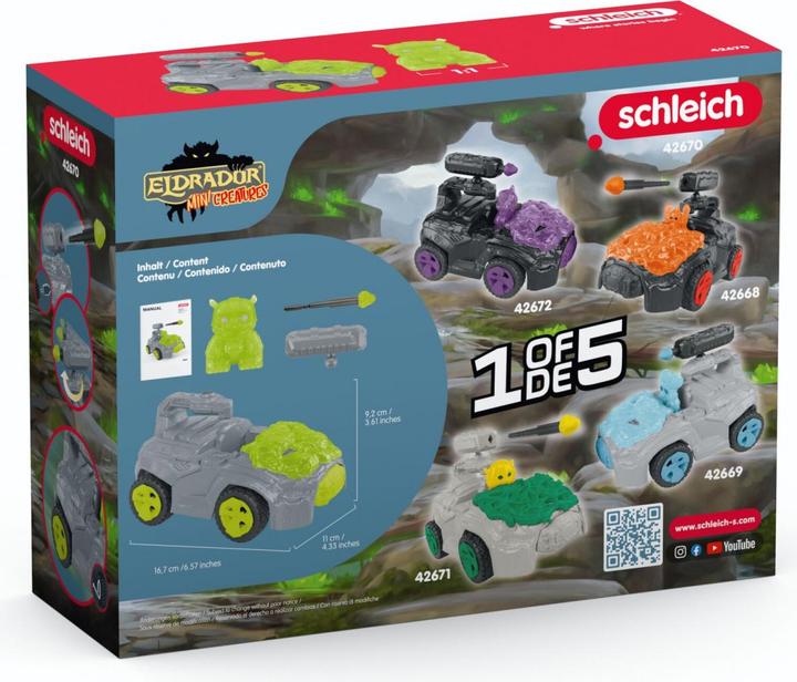 Actual product image Schleich Stone Crash Mobile with Mini Creature