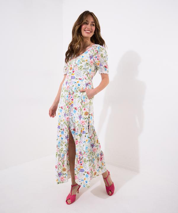 Joe Browns Vintage Lace Floral Print Maxi Dress (18)
