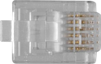 Image du produit Connecteur modulaire RJ12 (6P/6C) pour câble plat. Unité : Sac 25 pcs