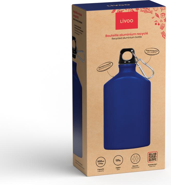 Image du produit Livoo Bouteille aluminium recyclé 500 ml (0.50 l)
