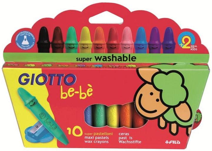 Produktbild Giotto Wachsmalstifte be-bé Nicht brechbar (Mehrfarbig, 10 x)