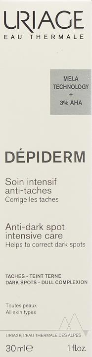 Nutritional values and ingredients Uriage Dépiderm Intensive Anti-Spot Care Fl 30 ml (30 ml, 24h cream)