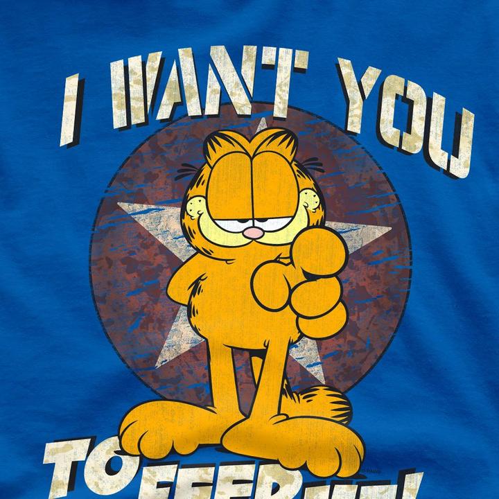 Actual product image Garfield Mens I Want You T-Shirt (4XL)