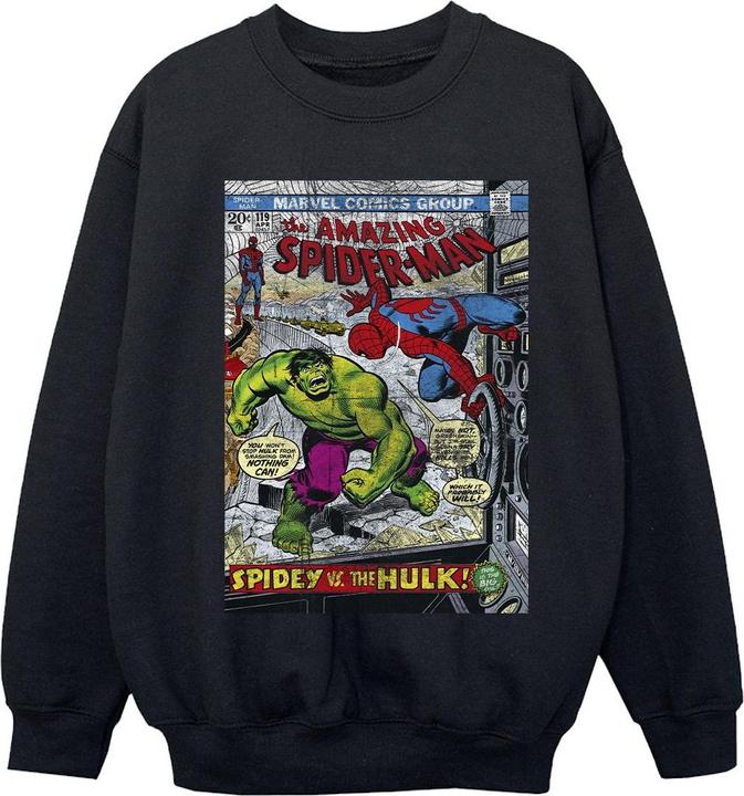 Image du produit - Sweat SPIDER-MAN VS HULK COVER - Fille (140, 146)