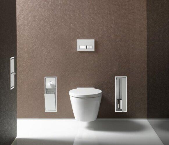 Actual product image Emco asis module 150 flush-mounted guest WC module model, bin liner holder, paper holder, toilet bru