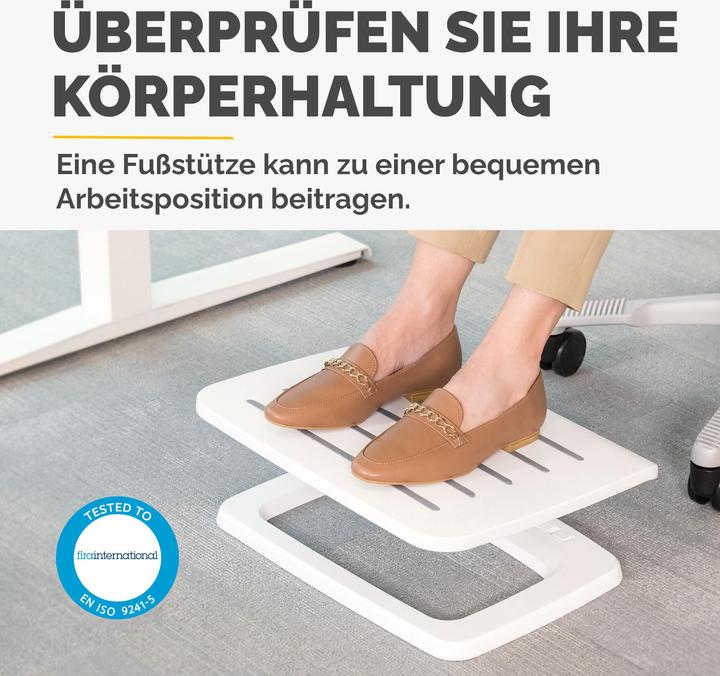 Actual product image Fellowes Hana Lt Foot Rest White (45 x 35 cm)
