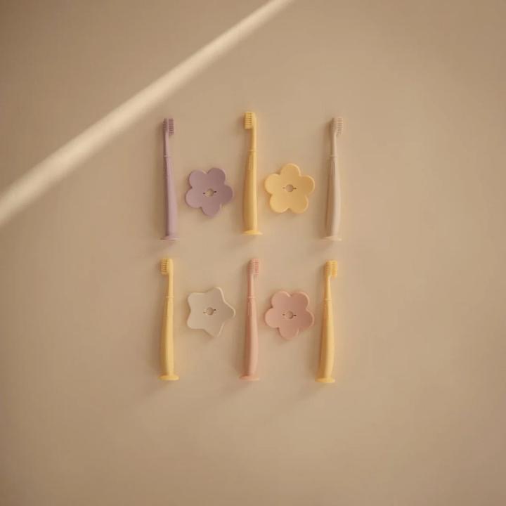 Produktbild Mushie Training Kinderzahnbrste Pale Daffodil (1 x)