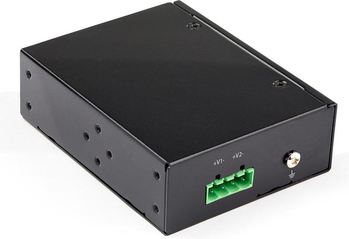 Actual product image StarTech Industrial Gigabit PoE Splitter - 90W High Speed Power-over-Etherne (1 Ports)