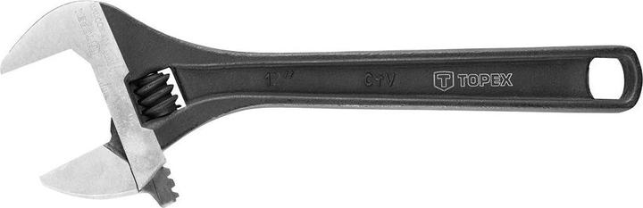 Topex verstellbarer Gabelschlüssel 300 mm Stahlgriff (35D558) (46 mm)