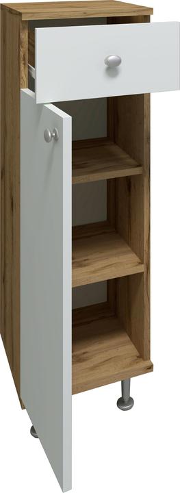 Actual product image VCM Wooden Bathroom Furniture Midi Cupboard Bathroom Cabinet Bathroom Drawer Shelf Nilosi (30 x 30 x 95 cm)