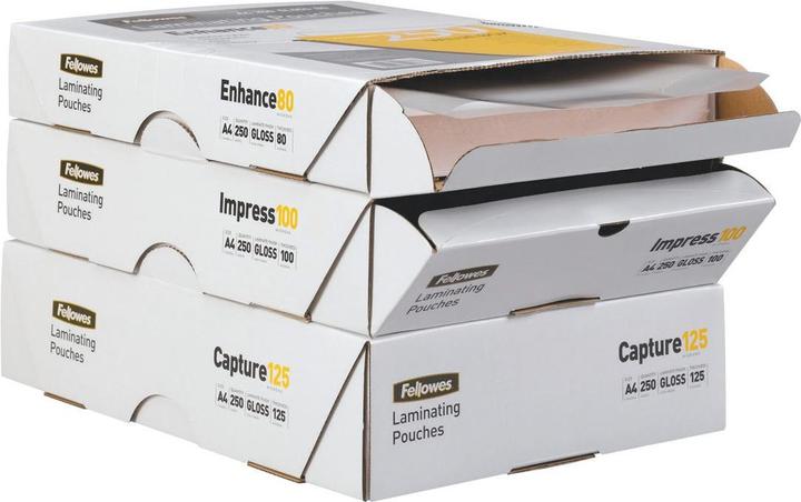 Actual product image Fellowes Enhance 80 (A4, 100 Piece, 80 µm)