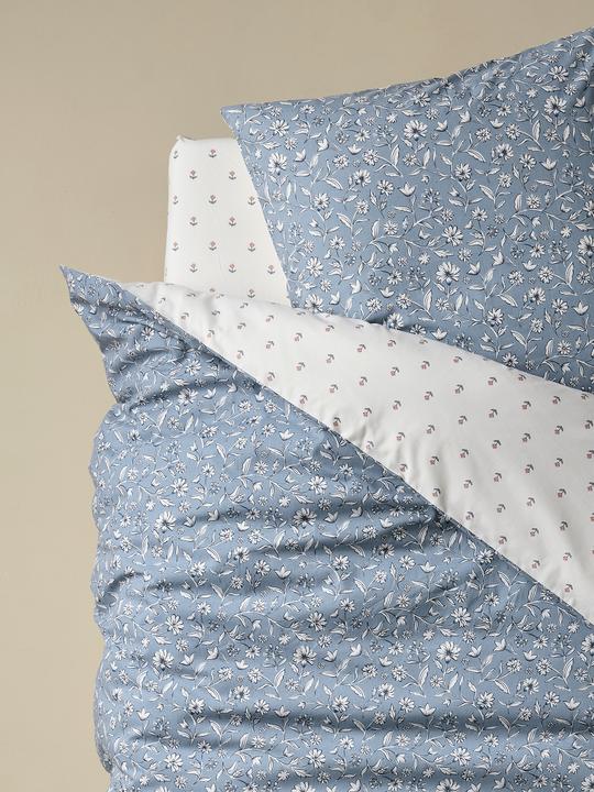 Image du produit Vertbaudet Parure de lit réversible pour enfants FLEURS D'INDE en coton recyclé