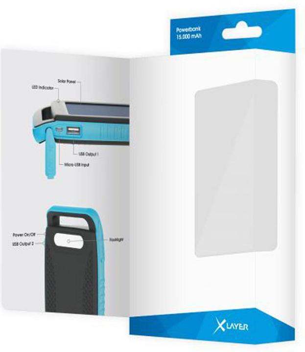 Actual product image Xlayer Solar charger Powerbank (15000 mAh, 5 W, 55.50 Wh)