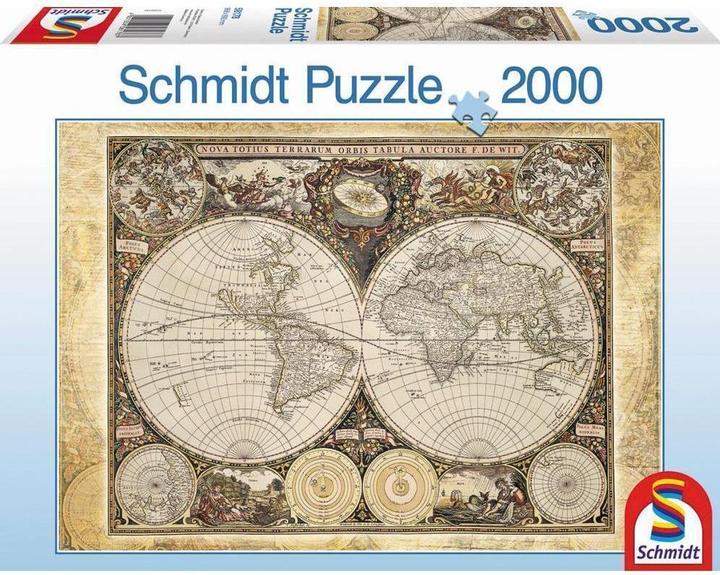 Actual product image Schmidt Spiele Historical world map (2000 pieces)