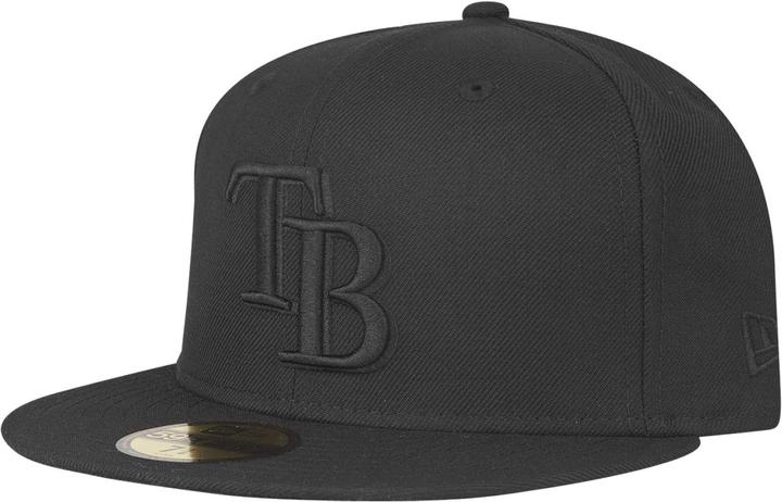 New Era 59Fifty Cap - MLB BLACK Tampa Bay Rays - 7 5/8 (7 5/8)