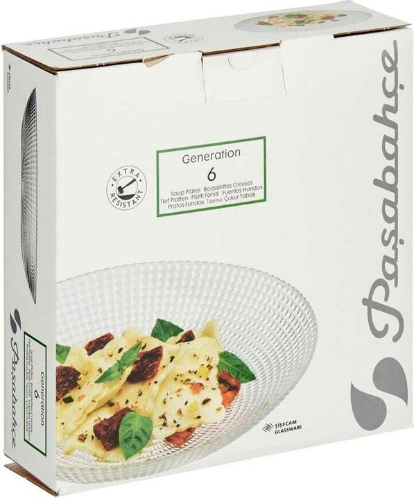 Produktbild Pasabahce Geschirr-Set Generation Durchsichtig Glas 23 x 7 x 23 cm (4 Stück) (4 Stück)