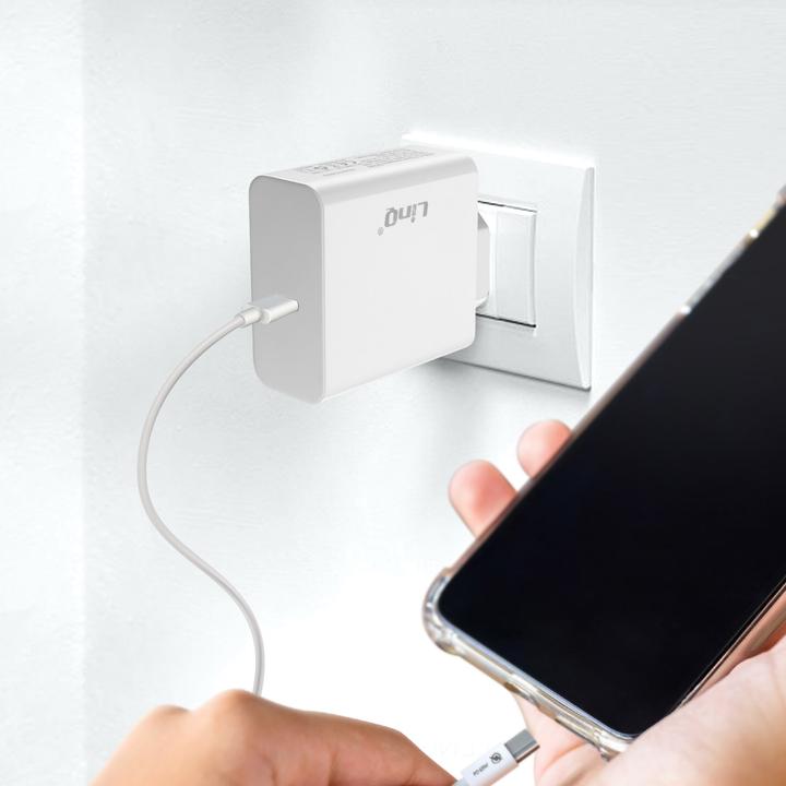 Immagine prodotto LinQ Caricatore di rete da 65W, cavo USB-C da 1,8 m (65 W)