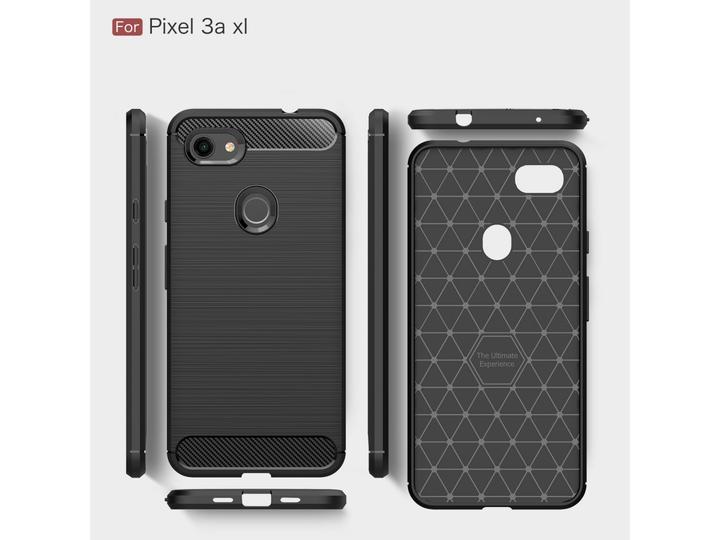 Immagine prodotto Screenguard Google Pixel 3a XL Cover Carbon Brushed Soft TPU (Google Pixel 3a XL)