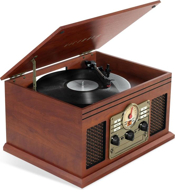 Image du produit Victrola Classic Chaine Stereo 6 En 1 Platine Vinyle Acajou New Pack (Automatique)