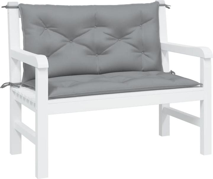 Image du produit VidaXL Coussins de banc de jardin 2 pcs. O x tissu ford (100 x 50 x 7 cm)