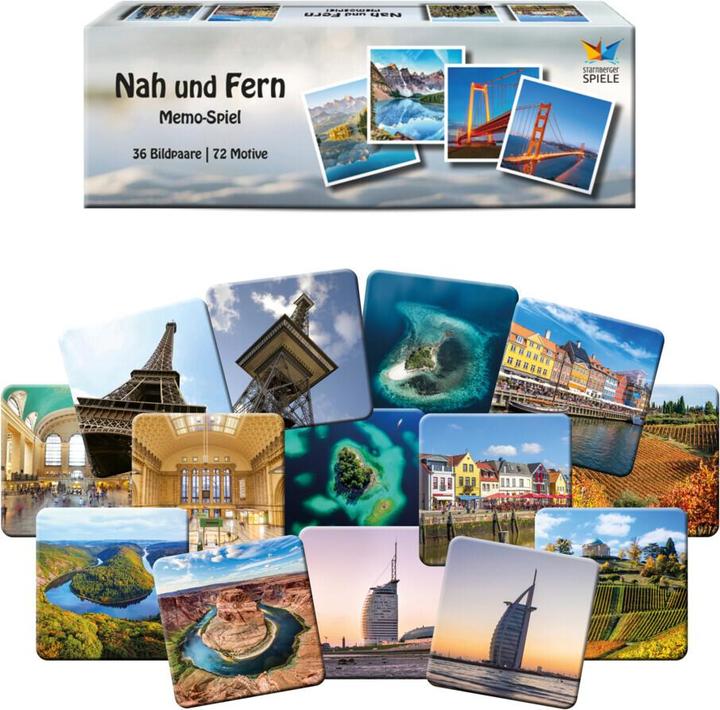 Produktbild Starnberger Spiele Memospiel Nah und Fern (Englisch, Deutsch)