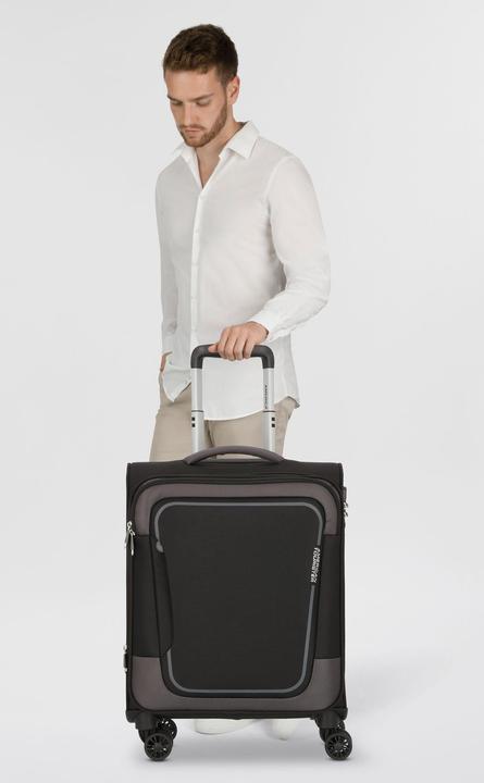 Actual product image American Tourister Case & Trolley Pulsonic Spinner 55 EXP (35 l, Hand luggage (up to 50 litres))