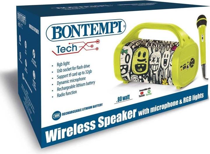 Immagine prodotto Bontempi Wireless Lautsprecher mit Mikrofon 80W